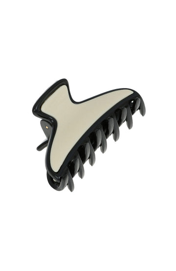 Maybell Mini Claw Clip - Black & Ivory