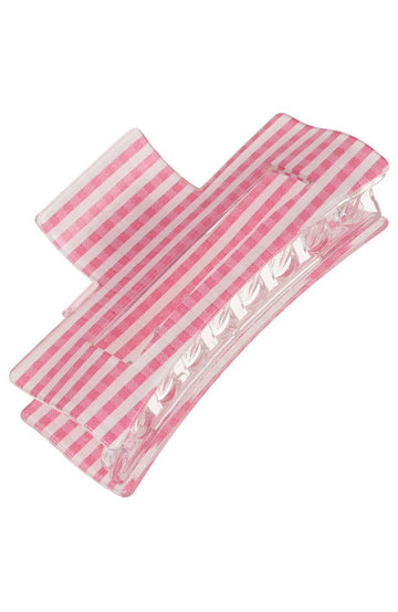 Large Cutout Rectangle Claw Clip - Candy Check