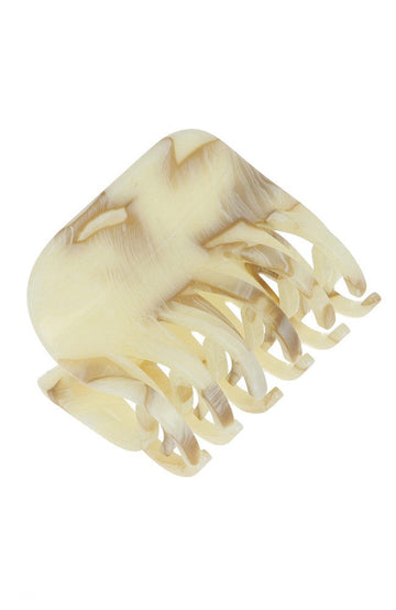 Large Double Tooth Claw Clip - Carrara