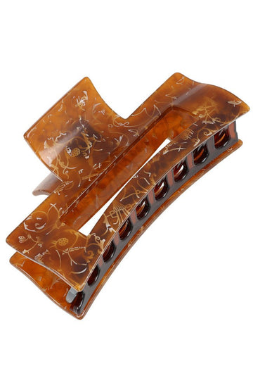 Large Rectangle Cutout Claw Clip - Dawn