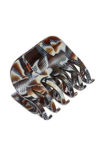 Large Double Tooth Claw Clip - Fudge