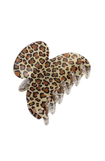 Small Couture Claw Clip - Golden Leopard
