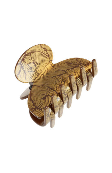 Small Couture Claw Clip - Gold Fern