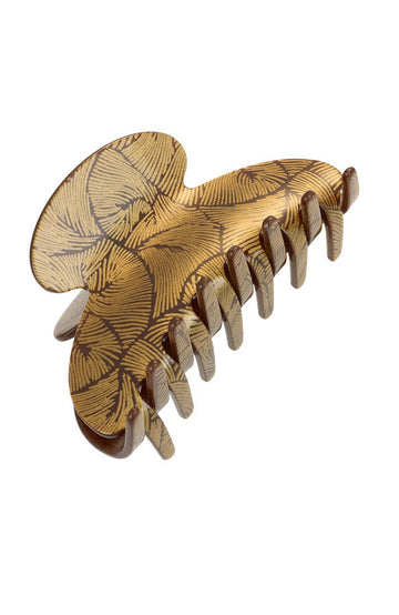Couture Claw Clip - Gold Fern