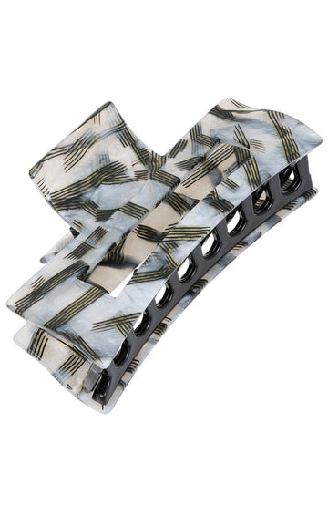 Large Cutout Rectangle Claw Clip - Helix
