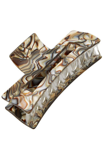 Large Cutout Rectangle Claw Clip - Classic