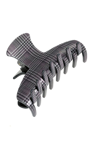 Throne Claw Clip - Plaid Black