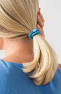 Detroit Blue hair ties for styling ponytails.