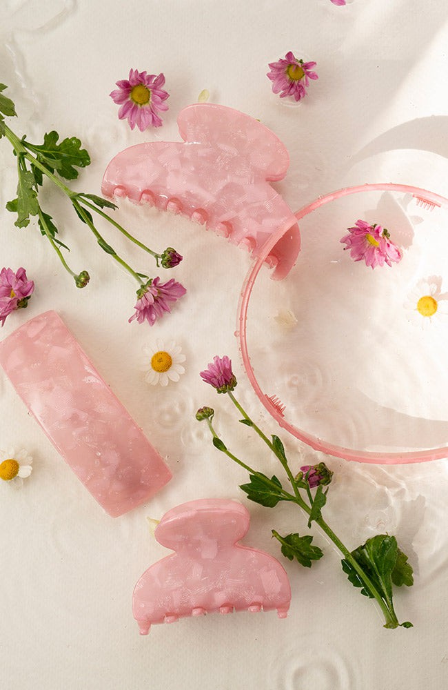 Rectangle Volume Barrette - Pavlova Pastel