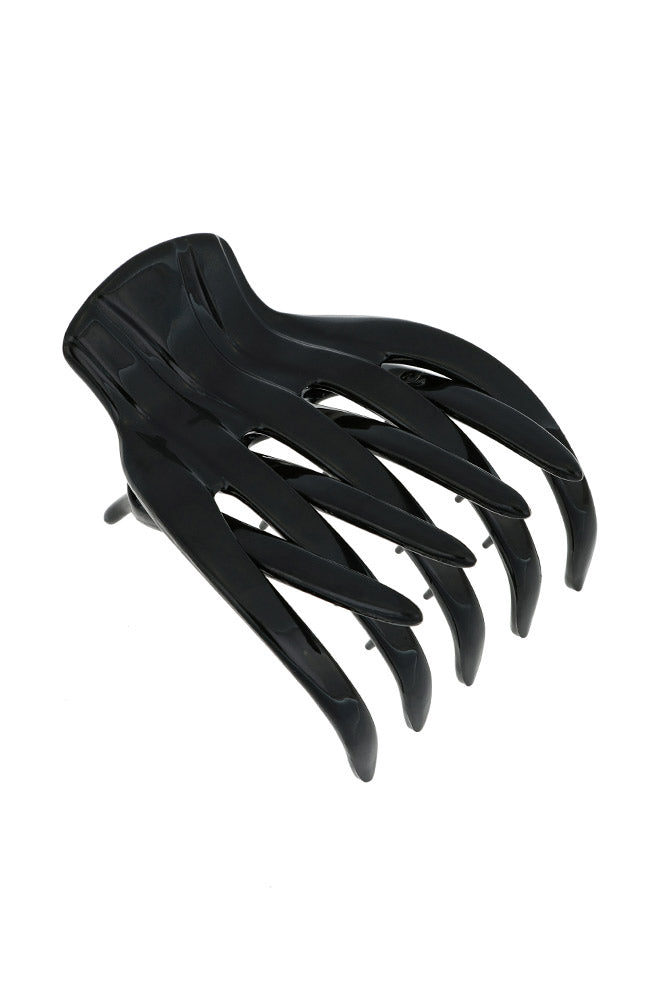 Flat Claw, Black hair clip handmade by France Luxe