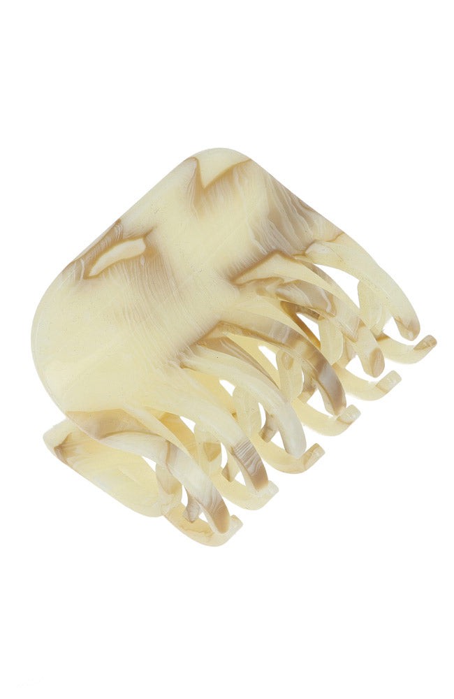 Large Double Tooth Claw Clip - Carrara