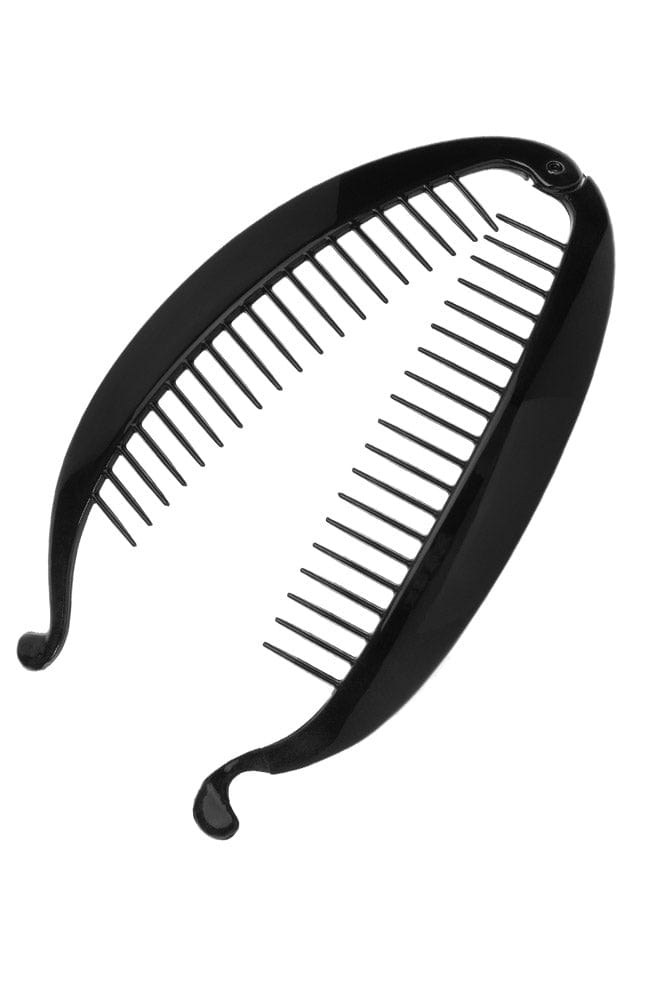 Large Banana Hair Clip with an interlocking clasp for a cascading hair style. Luxurious French hair accessory by France Luxe