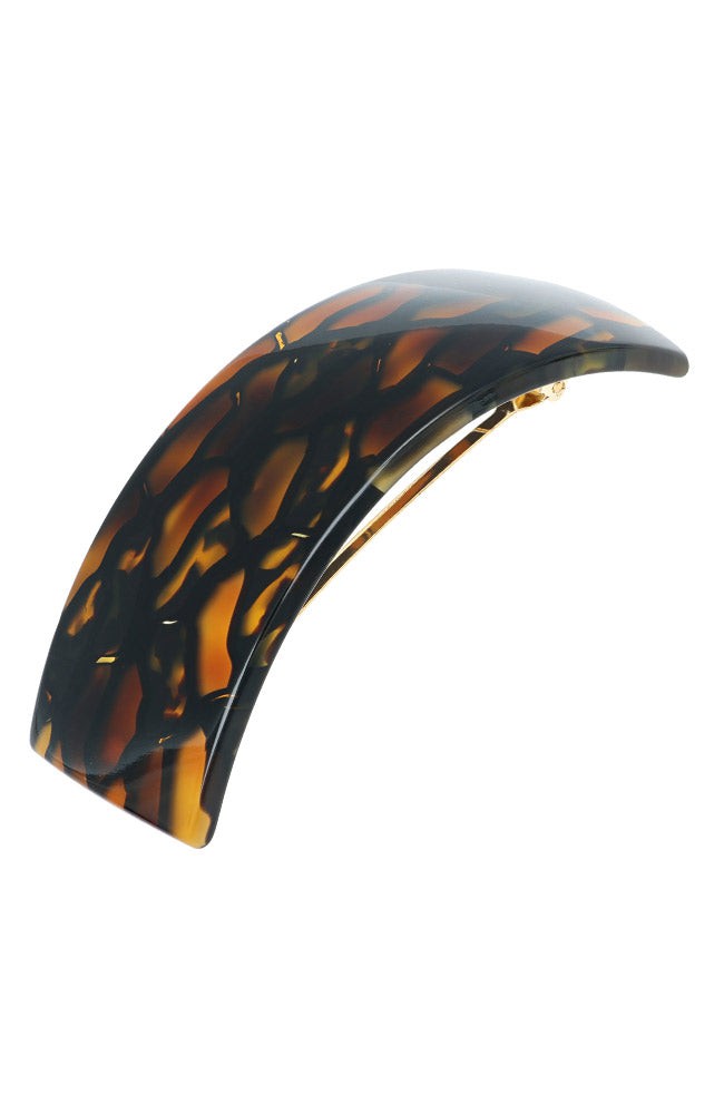 Classic large barrette for women, Crush Rectangle Volume Barrette for thick hair by France Luxe