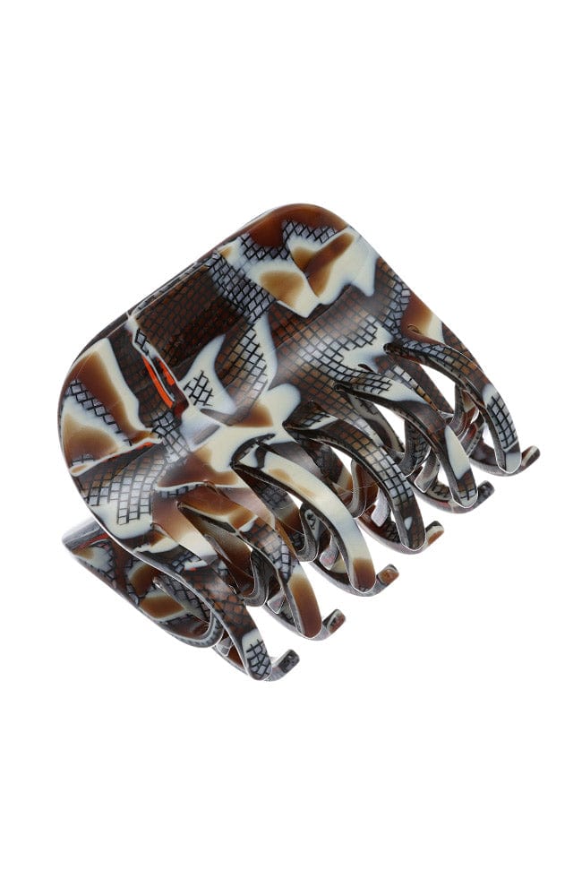 Large Double Tooth Claw Clip - Fudge