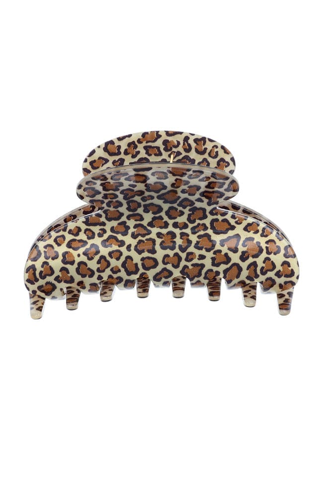 Couture Claw Clip - Golden Leopard