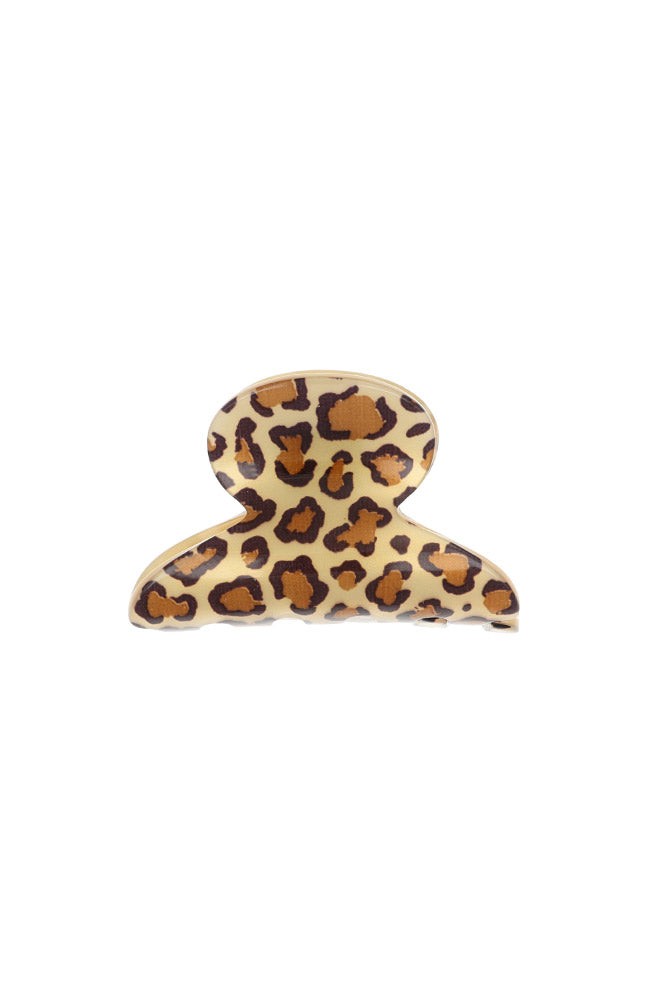 Mini Couture Claw Clip - Golden Leopard