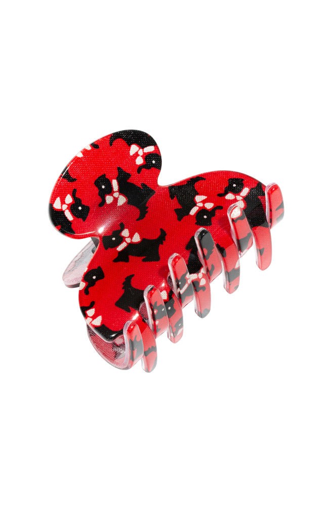 Small Couture Claw Clip - Scottie Dog