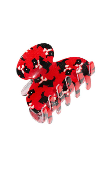 Small Couture Claw Clip - Scottie Dog
