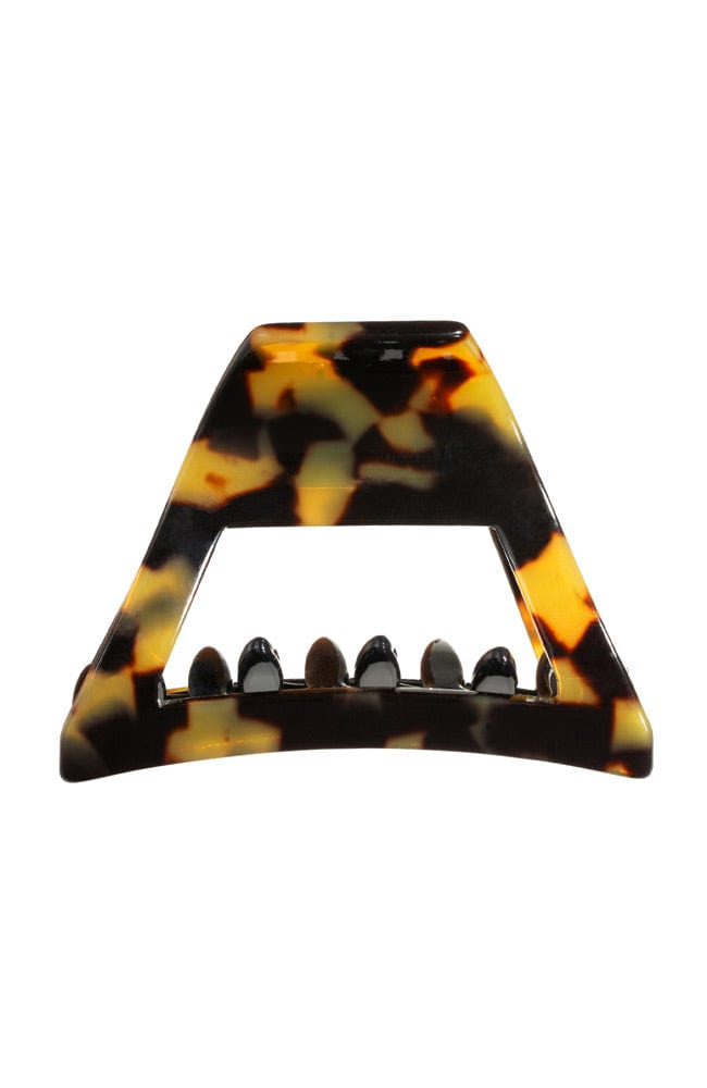 Tokyo Claw Hair Clip. Downtown Jaw features squared edges, a strong spring closure and cellulose acetate, by France Luxe