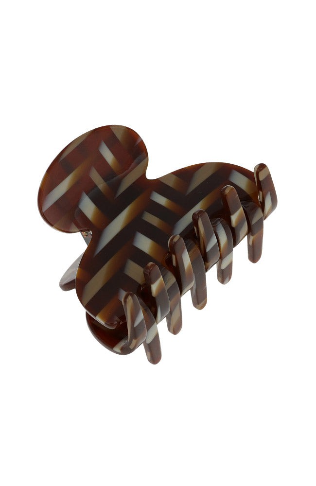 Small Couture Claw Clip - Saddle