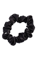 L. Erickson USA Small Pony/Scrunchie - Black, Silk Charmeuse