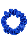 L. Erickson USA Small Pony/Scrunchie - Ocean Blue, Silk Charmeuse