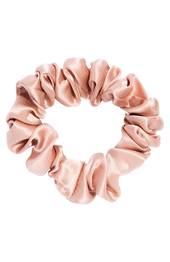 Pale Peche Small Silk Scrunchie by L. Erickson USA