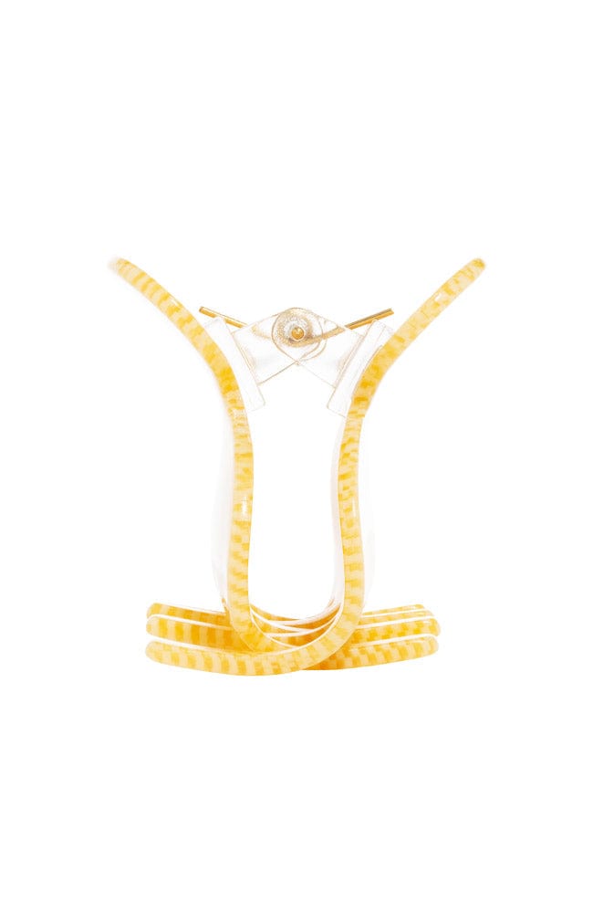 Small Couture Claw Clip - Straw