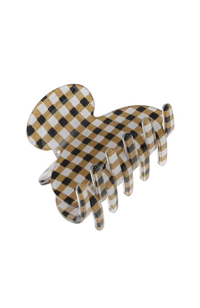 Small Couture Claw Clip - Whiskey Check